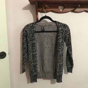 Purple Leopard Print Cardigan | Poshmark